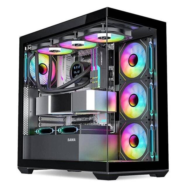 RUIX 360A 4FAN INFINTY CASE -BLACK - Image 1
